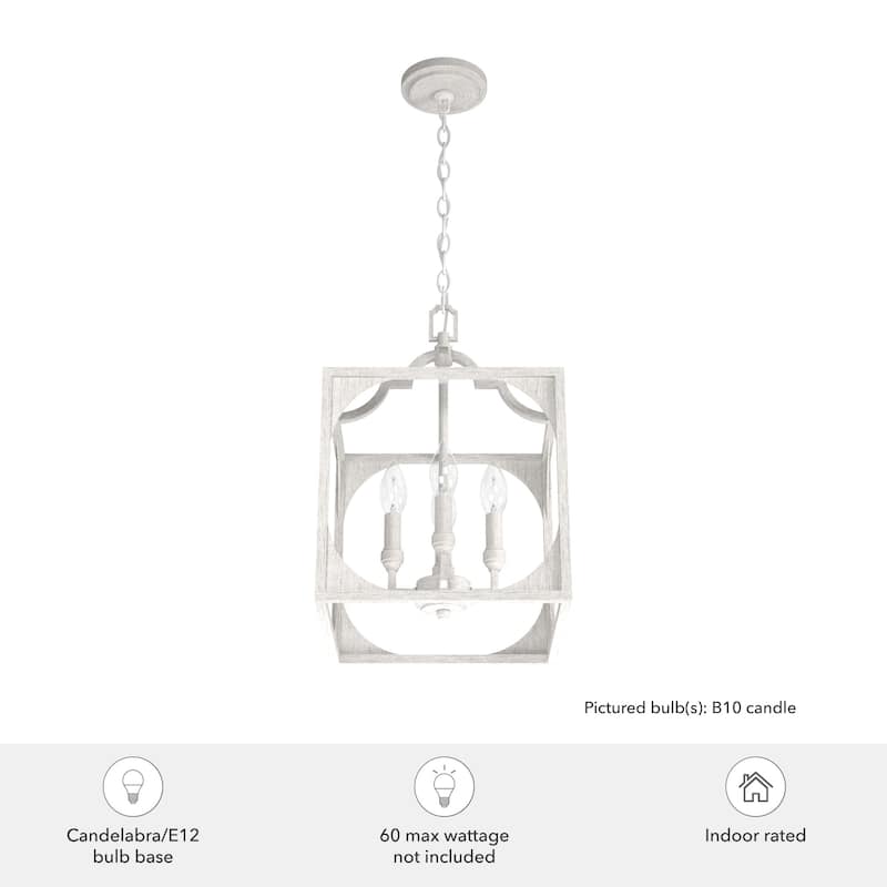 Hunter 12" Highland Hill 4-Light Pendant - Kitchen Island, Dining Room, Entry - Farmhouse, Rustic