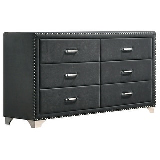 Melody Modern Classic 6-drawer Upholstered Bedroom Dresser