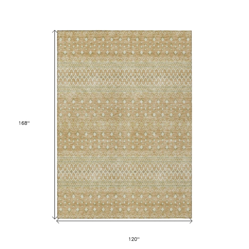 HomeRoots Tribal Transitional Rectangle Outdoor Rug