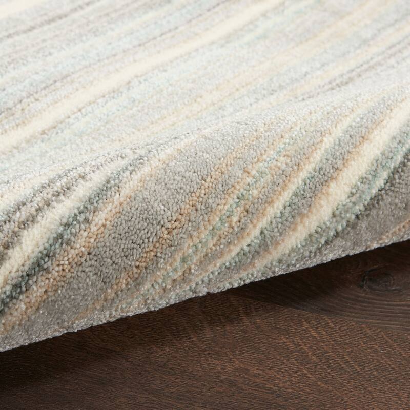 Nourison Marmara Contemporary Coastal Stripe Linear Area Rug