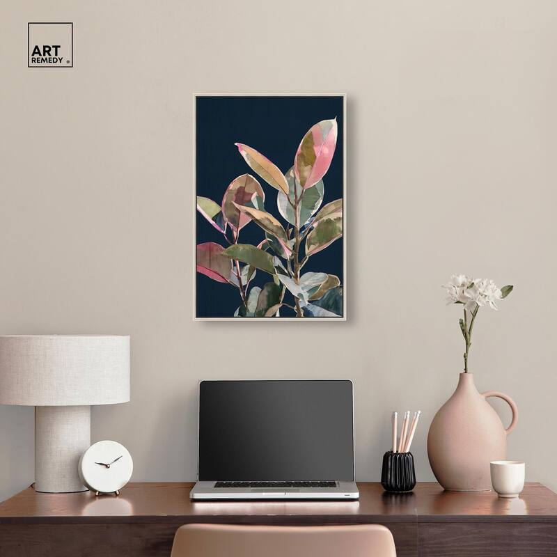 Fuchsia Frond II Canvas by Art Remedy