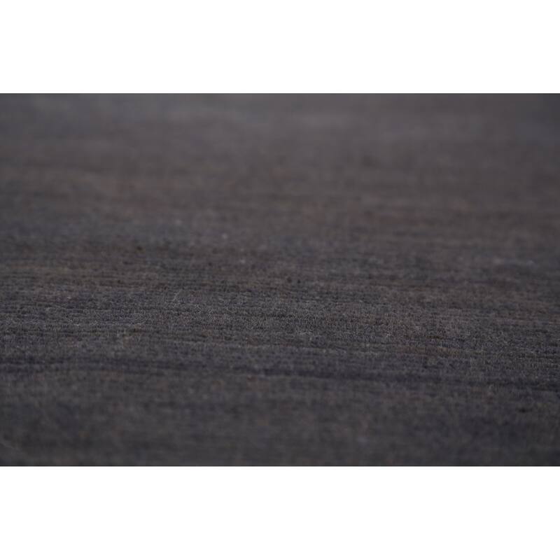 Grays & Charcoal Gabbeh Modern Area Rug Hand-Knotted Wool Carpet - 4'11" x 6'7"