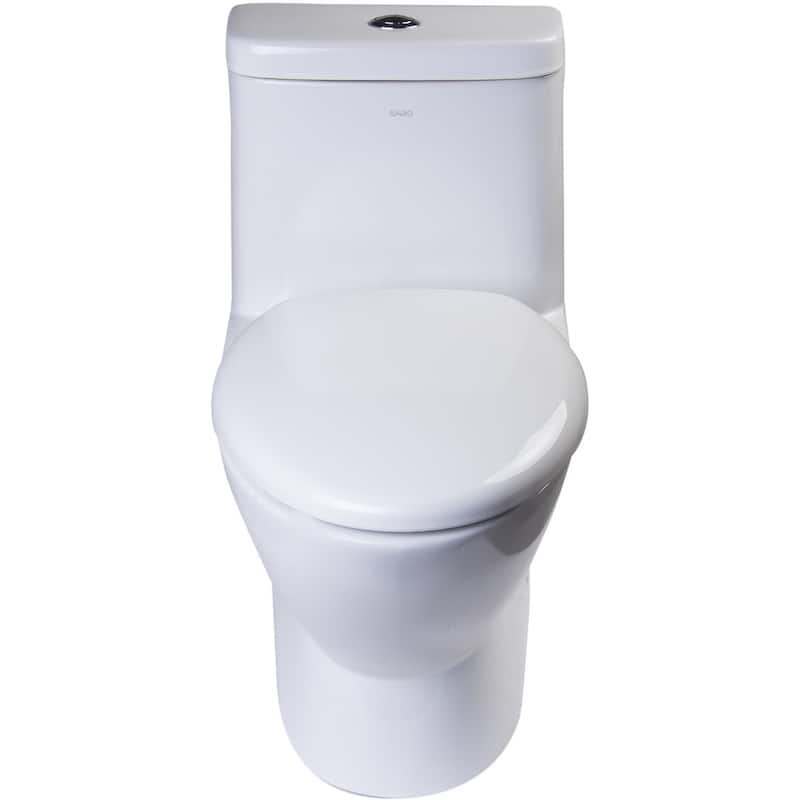 Eago Elongated Closed-Front Toilet Seat with Soft Close Hinges