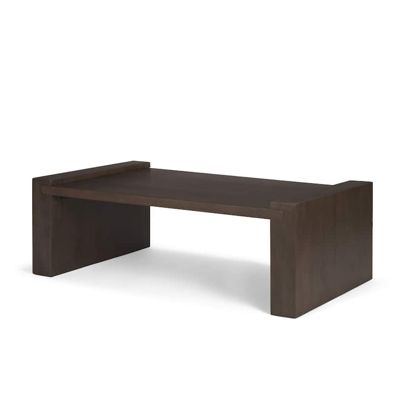 Wesson Brown Wooden Rectangular Coffee Table - Espresso