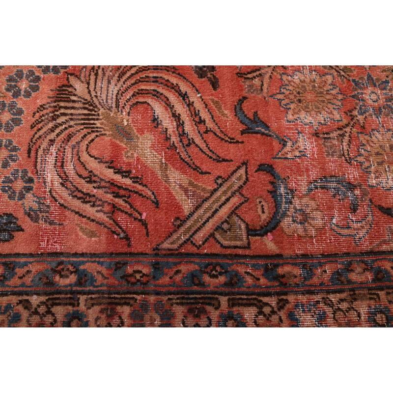 ECARPETGALLERY Hand-knotted Antalya Vintage Dark Copper Wool Rug - 8'5 x 13'0