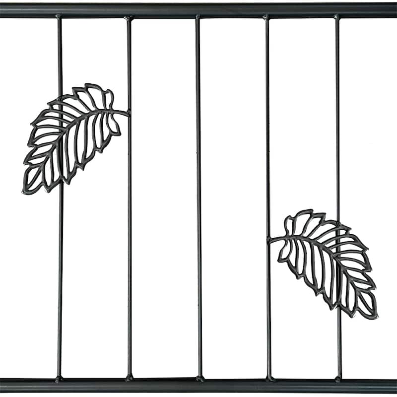 Metal Arch Garden Trellis with Doors for Climbing Plants