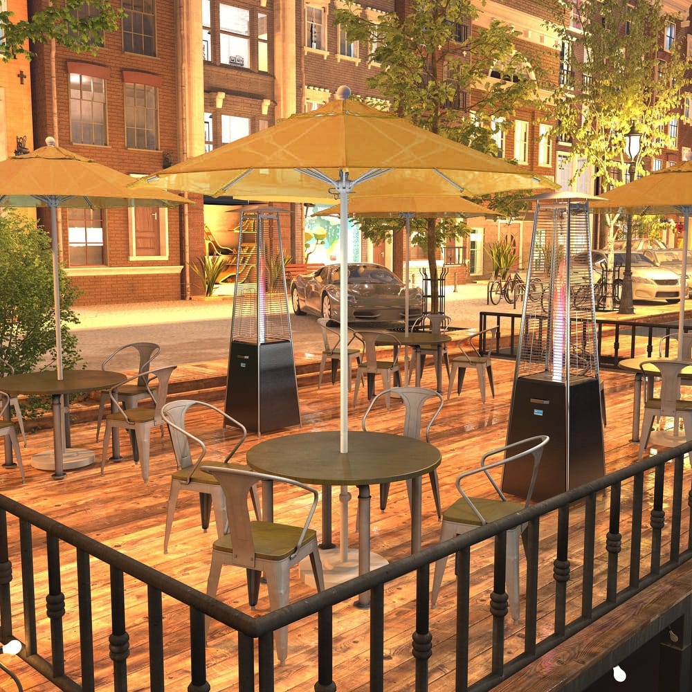 California Umbrella 75' Venture Series Patio Umbrella, White Aluminum Pole Fiberglass Ribs Push Lift Sunbrella