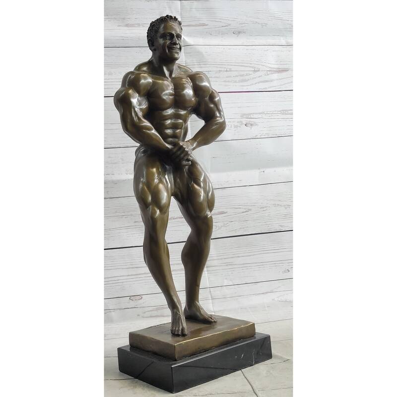 Lou Ferrigno Tribute Hulk Muscle Man Bronze Sculpture Statue Figure Figurine Art