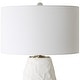 preview thumbnail 5 of 5, Uttermost Vida White Table Lamp - 33" H X 19" W X 19" D