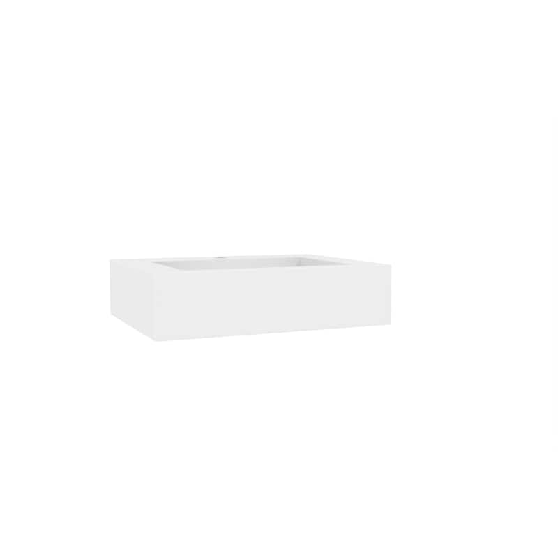 Pyramid Solid Surface Wall-Mounted Bathroom Sink