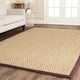 SAFAVIEH Natural Fiber Marina Basketweave Seagrass Rug - 8' x 10' - Natural/Dark Brown