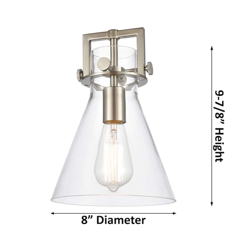 Innovations Lighting 411-1W-14-8 Newton Cone Sconce Newton Cone 14"