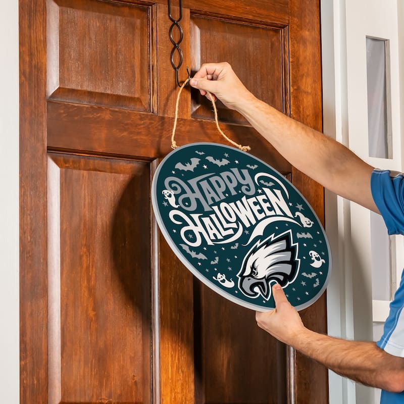 Philadelphia Eagles 18" x 18" Halloween Door Décor Wall Sign
