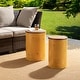 preview thumbnail 5 of 29, Glitzhome Set of 2 Industrial Farmhouse Outdoor Stool Storage Ottomans