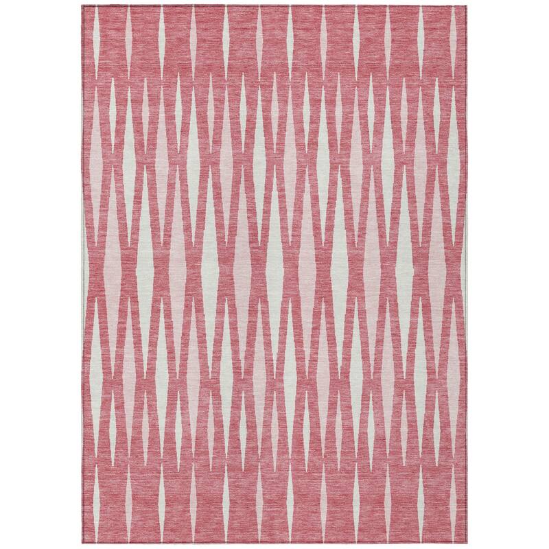 HomeRoots Geometric Transitional Rectangle Outdoor Rug