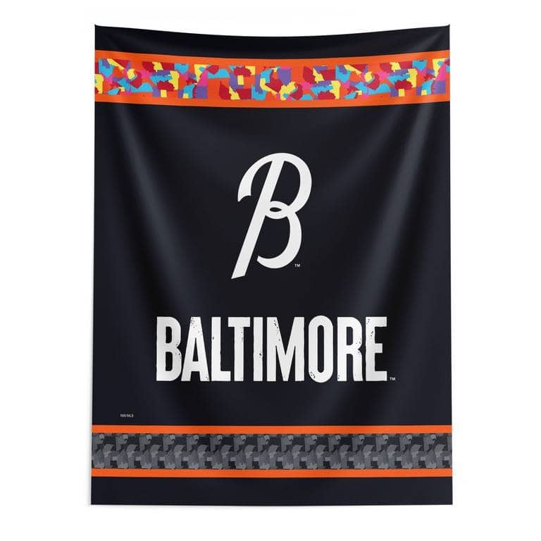 MLB City Connect Printed Wall Hanging - 50" x 60" - Baltimore Orioles