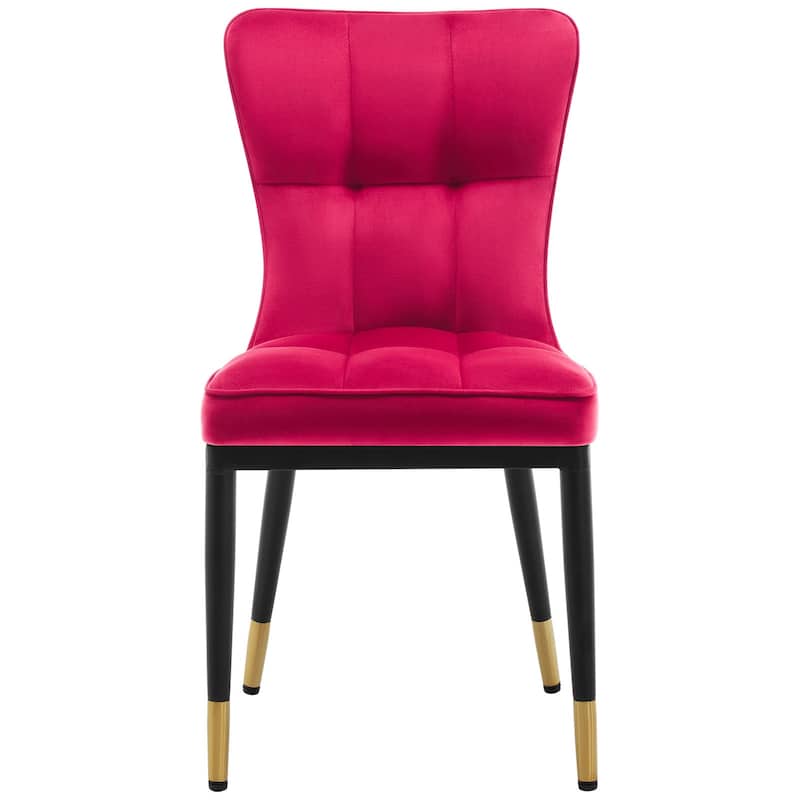 Modern Velvet Upholstered Dining Chairs, Set of 2/4 - 35.8"H x 18.9"W x 23.2"D
