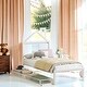 preview thumbnail 2 of 42, Twin Size House Shaped Metal Platform Bed with Drawers