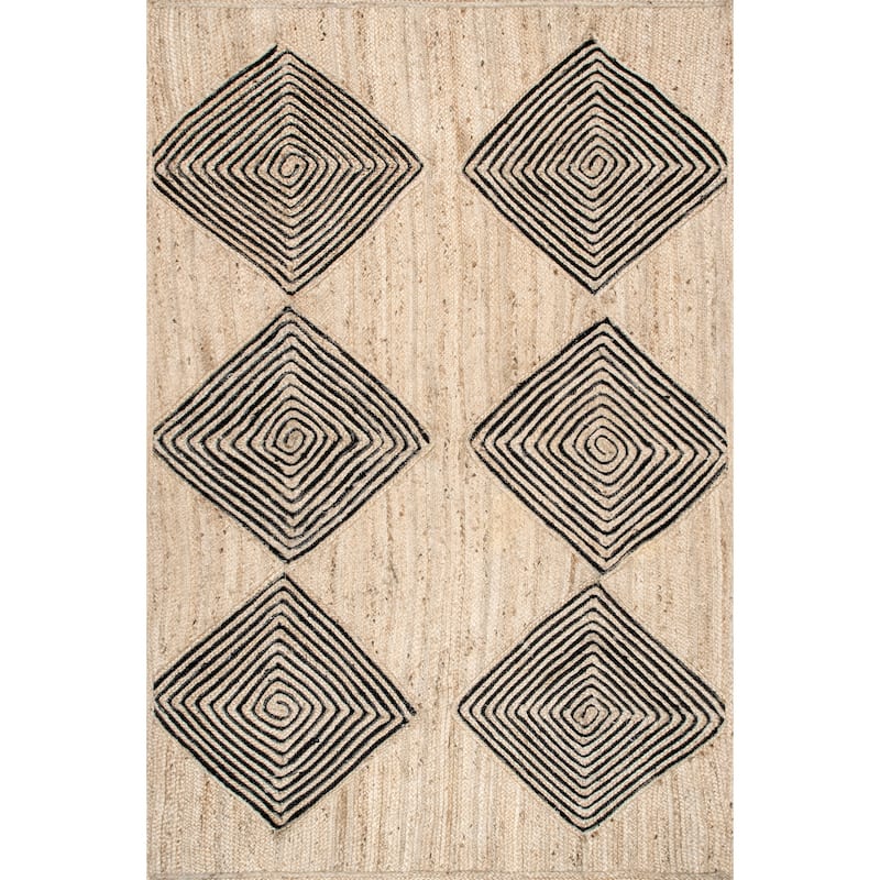 Axel Diamond Jute Area Rug