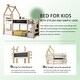 preview thumbnail 6 of 18, Twin over Twin Bunk Bed with White Storage Staircase and Blackboard