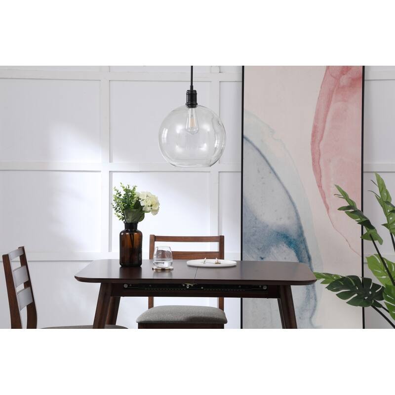 Amaris 12.5-Inch 1-Light Clear Glass Pendant