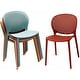 preview thumbnail 11 of 56, Modern Plastic Garden Patio Indoor or Outdoor Dining Stackable Chair UV Protected Armless With Dot Back Surf