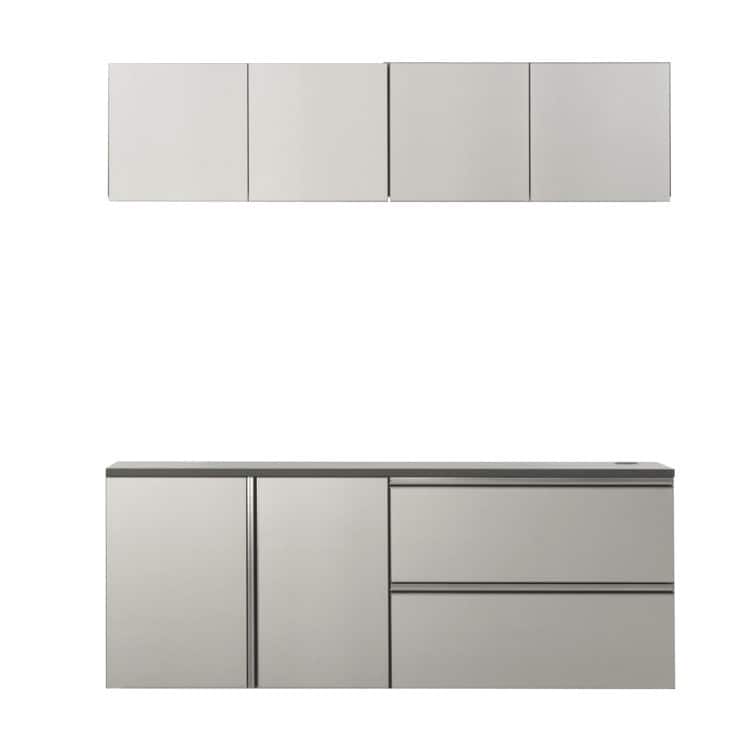 Nova Series 64 in. W x 72 in. H x 20 in. D Metallic Grey Garage Cabinet Set C (5-Piece) - 64" W x 72"H x 20"D