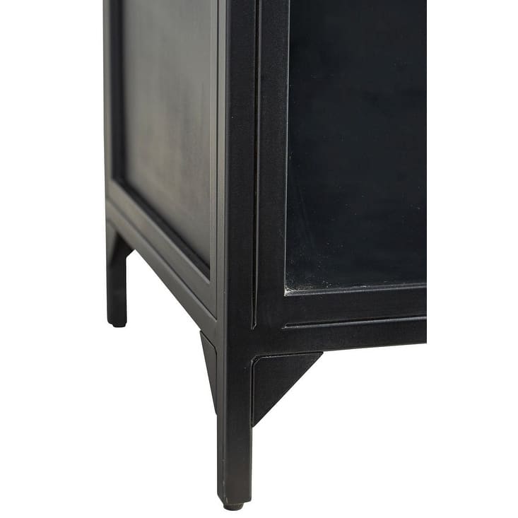 Furniture Classics Gilborne Arched 93.5" Storage Cabinet, Black