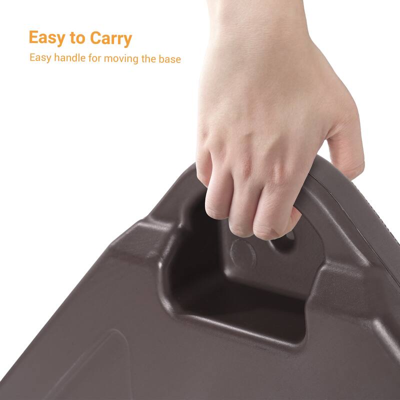 LIVOOSUN 200LBs Patio Umbrella Weight Base HDPE For Offset Umbrella