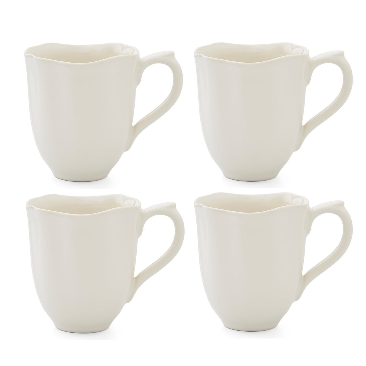 Portmeirion Sophie Conran Floret 14 Ounce Coffee Mugs Set of 4
