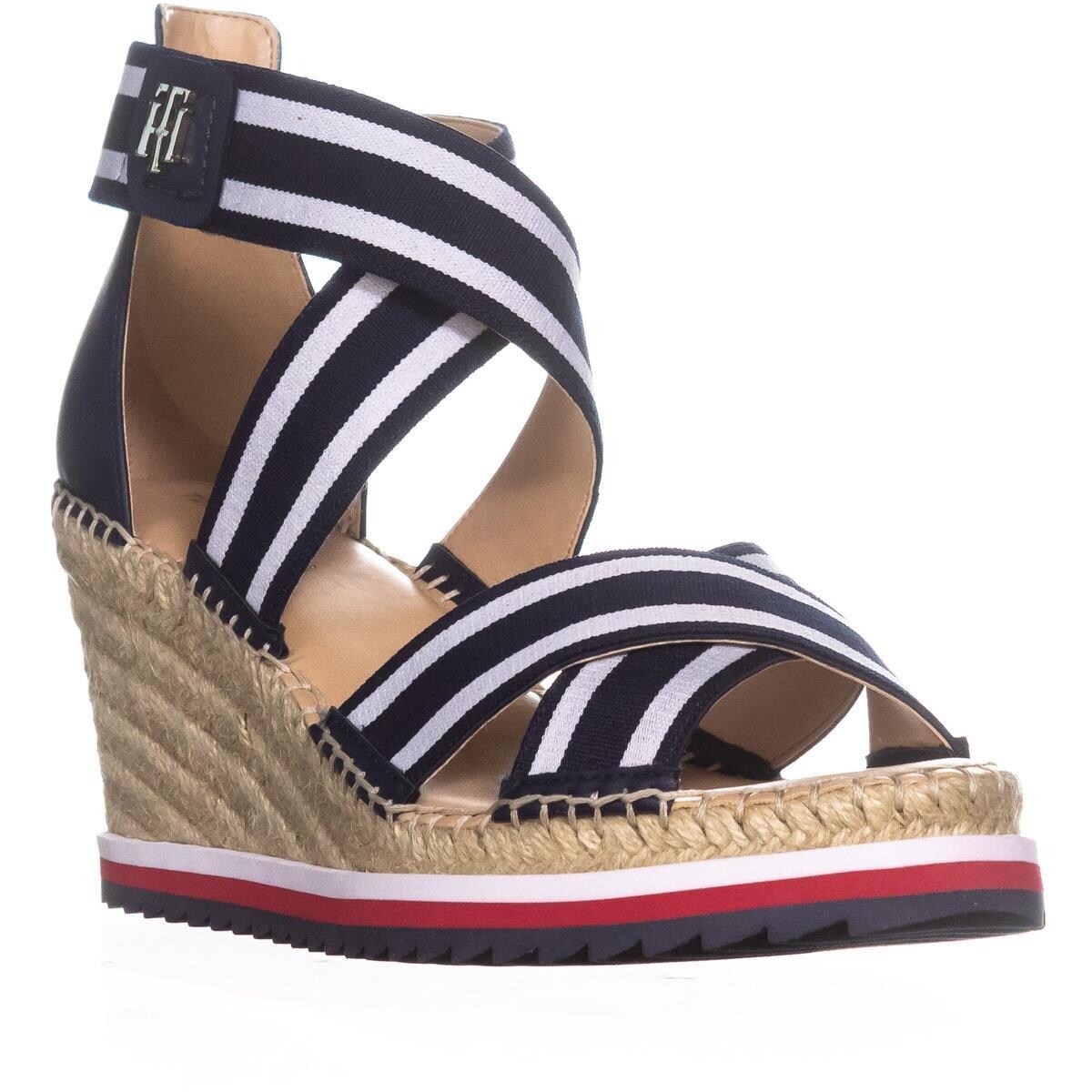 tommy hilfiger criss cross sandals