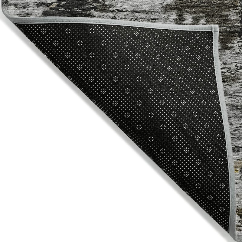 HomeRoots Abstract Transitional Rectangle Outdoor Rug