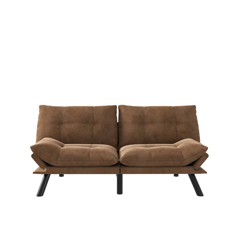 Modern Convertible Sofa Bed - Brown