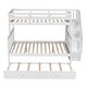 preview thumbnail 11 of 18, Multifunctional Design Wood Bunk Bed with Maximized storage space, Ladder, Surdy Construction, White
