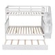 preview thumbnail 11 of 18, Twin Over Full Bunk Bed with Twin size Trundle,Storage and GuardRail