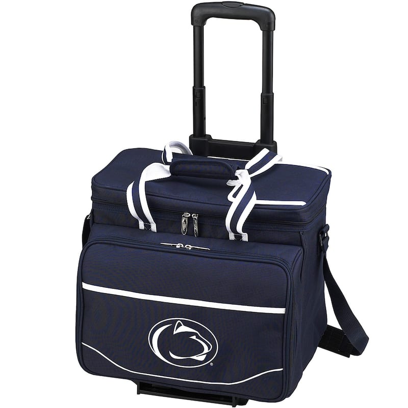 NCAA Penn State Nittany Lions Insulated Picnic Set for 4 on Wheels