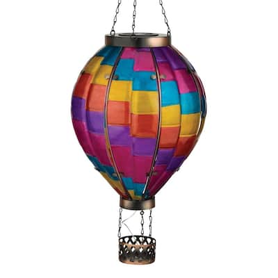 Hot Air Balloon Solar Lantern XLG - Stripe