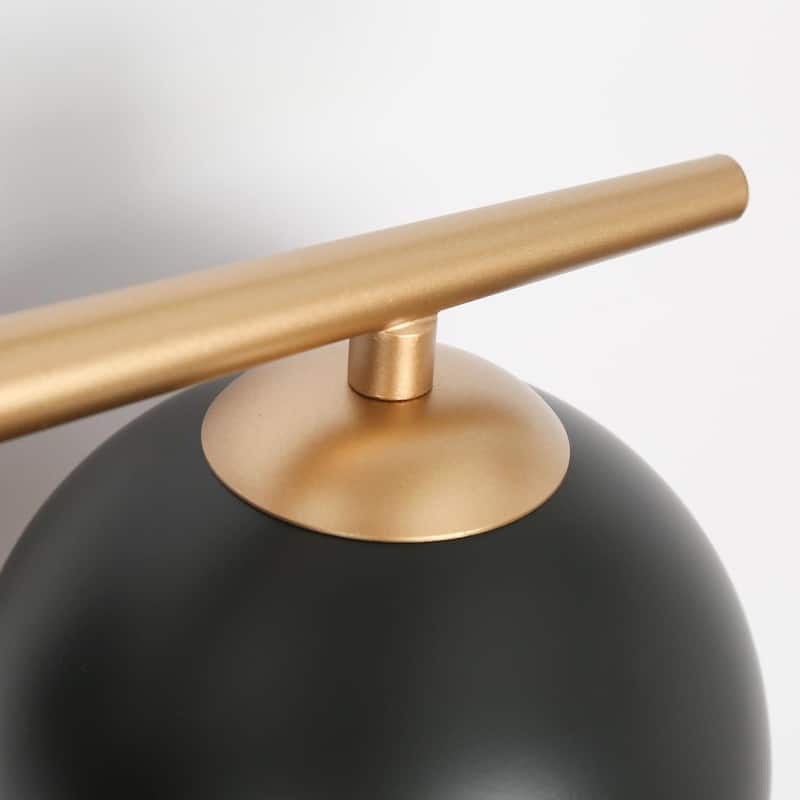 Modern 3-Light Gold Bathroom Vanity Lights Farmhouse Globe Wall Sconce for Powder Room