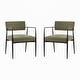 preview thumbnail 3 of 23, Christopher Knight Home - Alice Metal Dining Arm Chair Set of 2