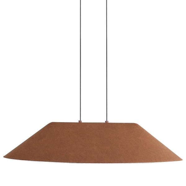 slide 2 of 6, Golden Lighting 3133-P30 Faroe 30" Wide Pendant Coffee / Black
