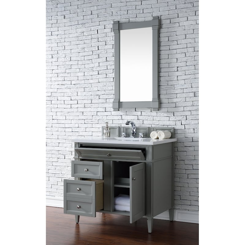 James Martin Vanities 650-V36-3WZ Brittany 36" Single Basin Poplar