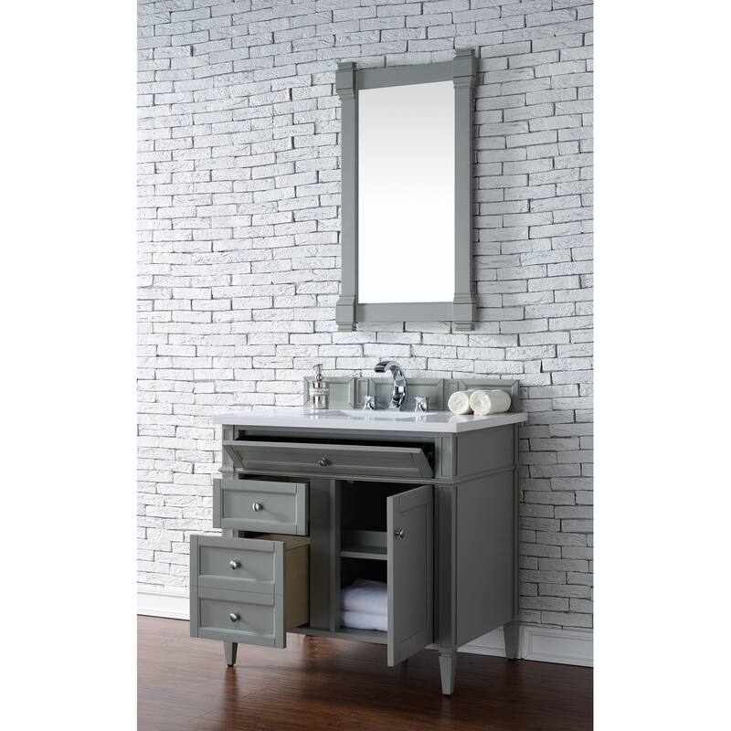 James Martin Vanities 650-V36-3WZ Brittany 36" Single Basin Poplar