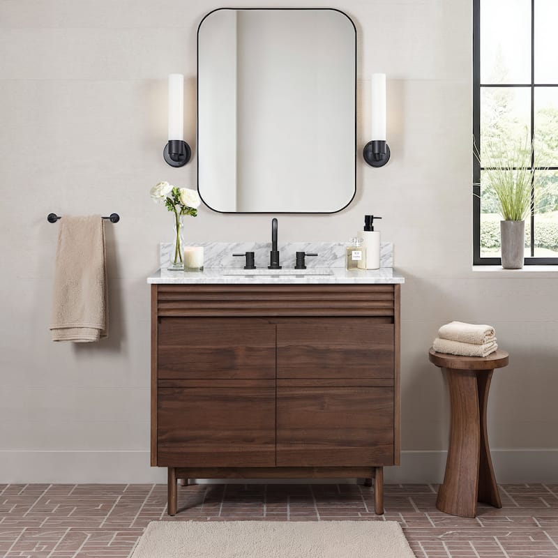 Avanity Carina Bathroom Vanity Only in Coffee Teak