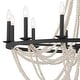preview thumbnail 13 of 25, Acroma 12-light Farmhouse Empire Beaded Chandelier