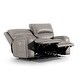 preview thumbnail 11 of 10, Furniture of America Fedi Taupe Faux Leather Power Recline Loveseat with USB Charger