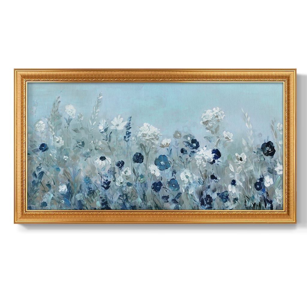 Teal Light Garden Premium Framed Canvas- Ready to Hang
