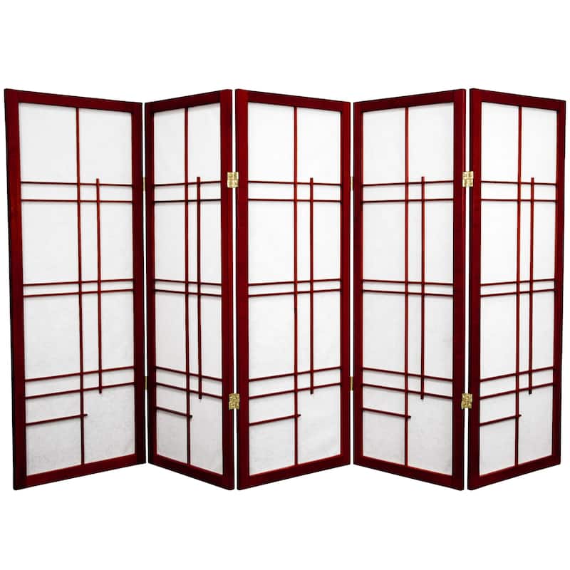 Handmade 4' Wood and Rice Paper Eudes Shoji Screen - 48 x 70