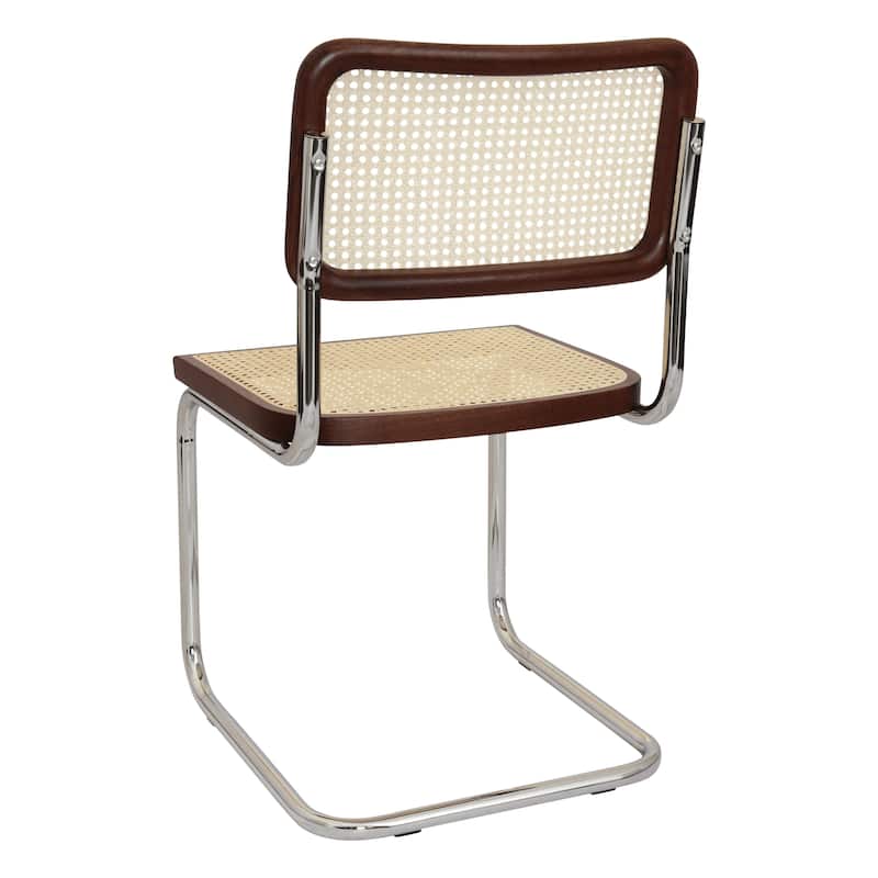 Breuer Chair Company Marcel Breuer Cesca Cane Cantilever Side Chair w/ Chrome Steel Frame (Various Wood & Cane Colors)