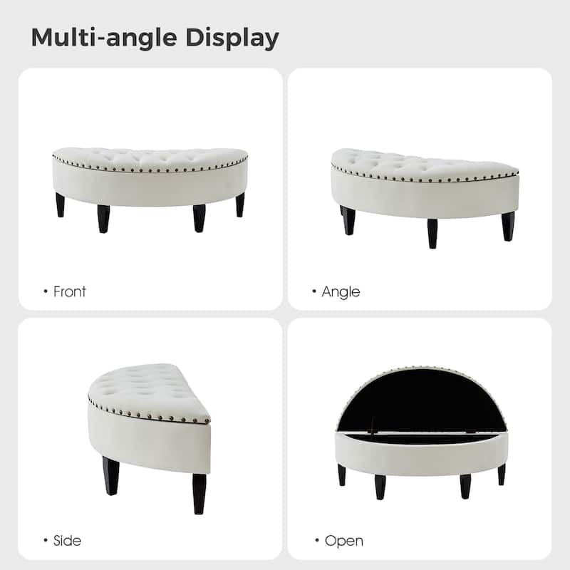 Iiuvai 43.3" Wide Bedroom Bench with Storage