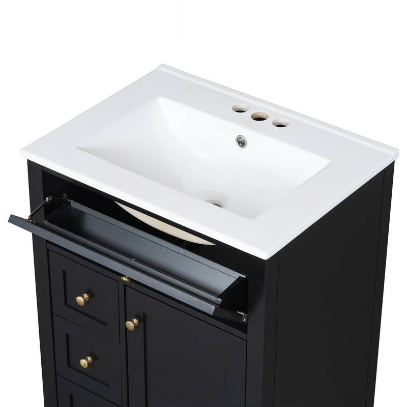 Modern Bathroom Vanity with Abundant Storage and Sturdy Construction